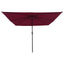 Havesol Bordeaux Rød 295 x 295 x 245 cm Polyester og Stål