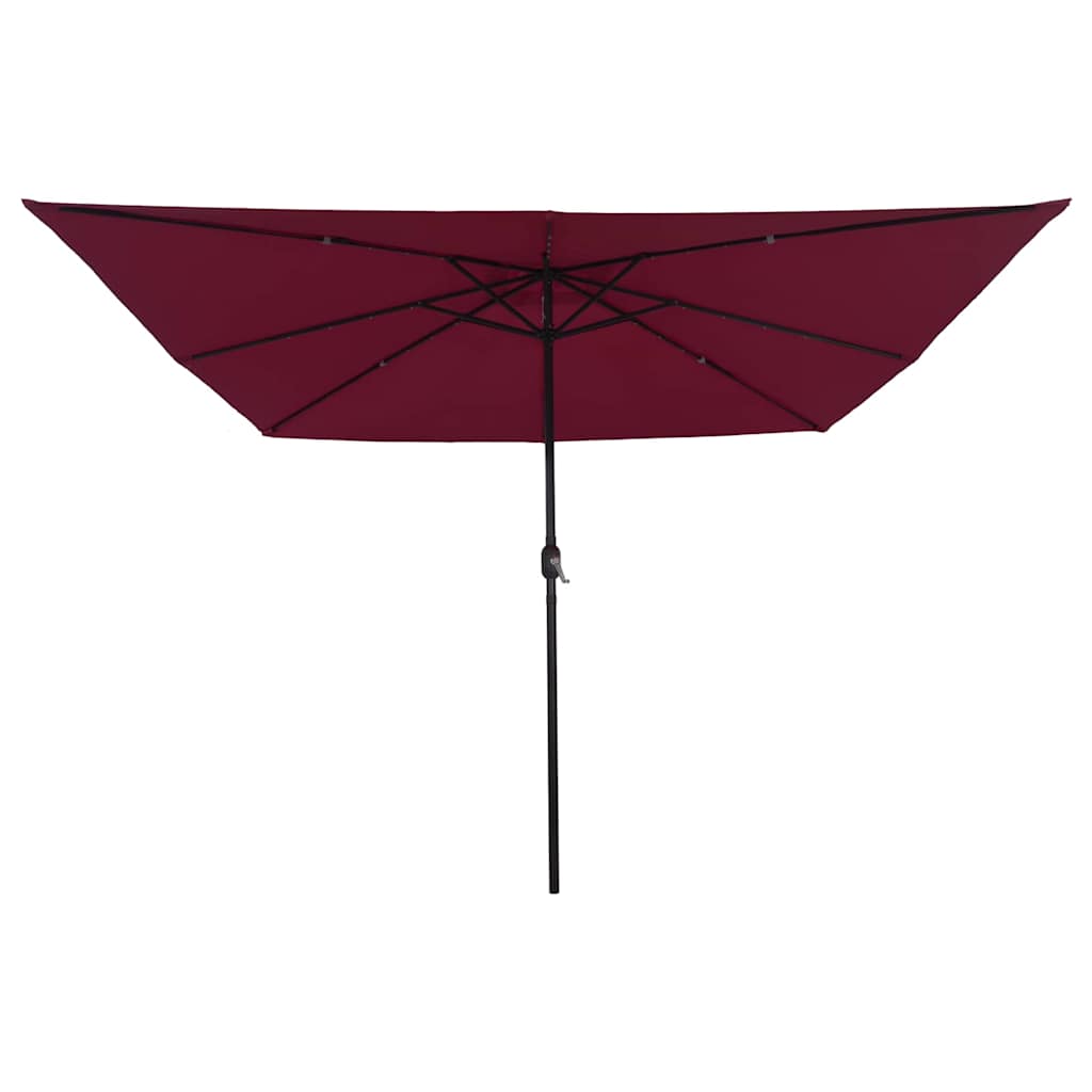 Havesol Bordeaux Rød 295 x 295 x 245 cm Polyester og Stål