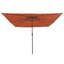 Havesol Terrakotta 295 x 295 x 245 cm Polyester og Stål