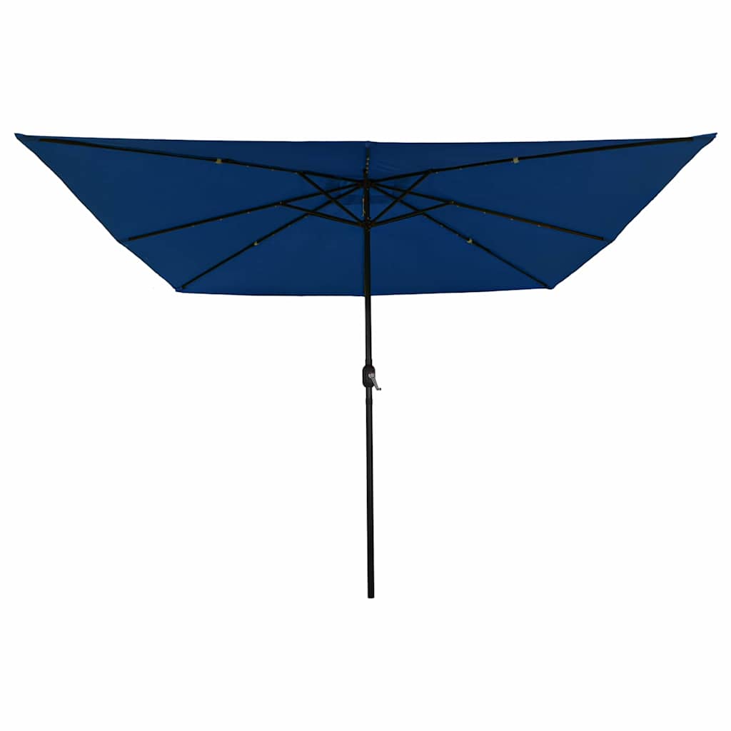 Havesol 295 x 295 x 245 cm Polyester og Stål Azurblå