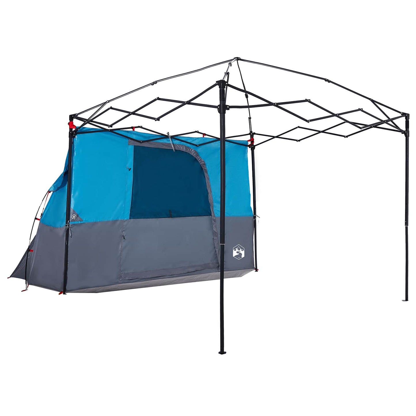 Camping Telt Sæt 2 stk. 4 personer Blå Taffeta og Stof