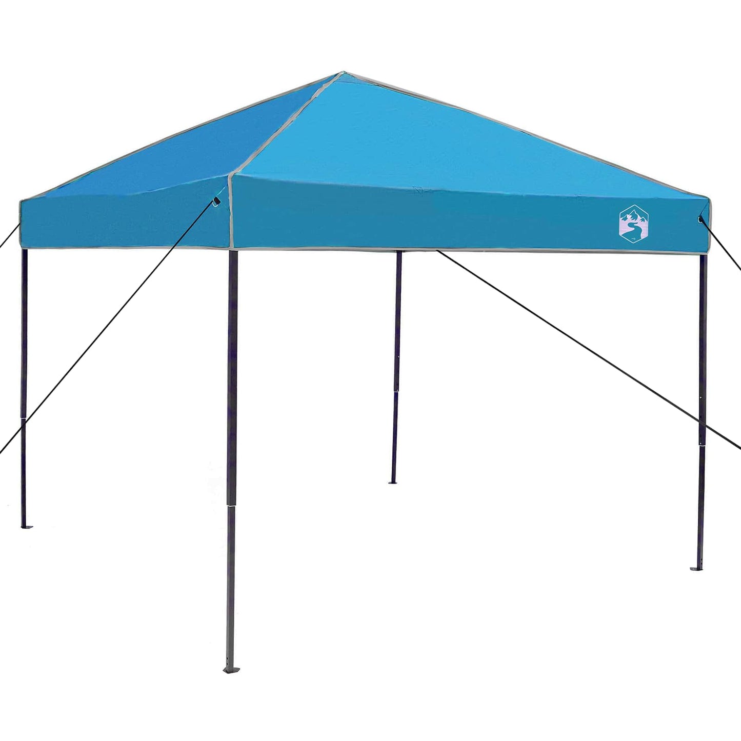 Camping Telt Sæt 2 stk. 4 personer Blå Taffeta og Stof