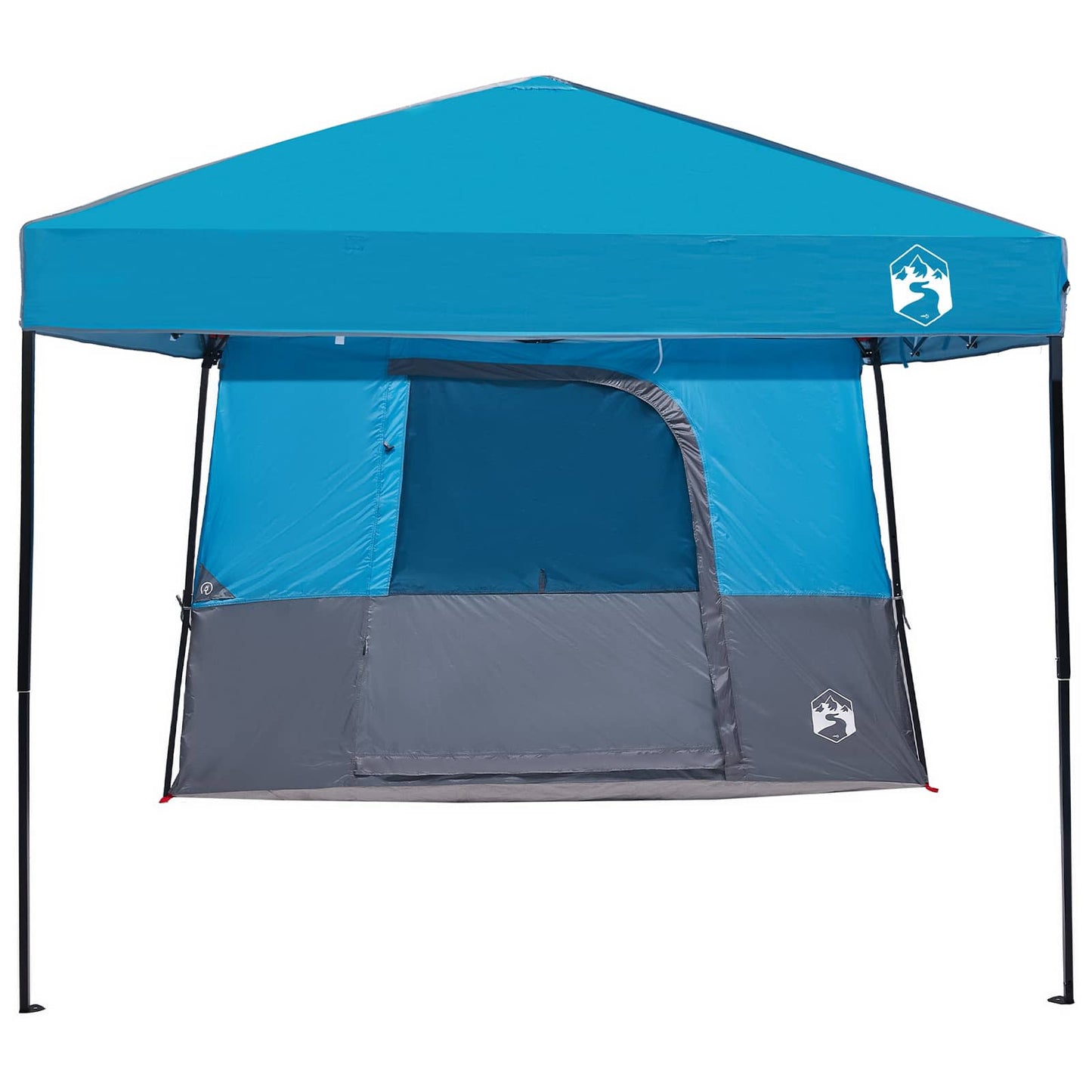 Camping Telt Sæt 2 stk. 4 personer Blå Taffeta og Stof