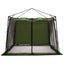 Camping Telt Sæt med tag 2 pcs Grøn Taffeta og Stof