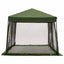 Camping Telt Sæt med tag 2 pcs Grøn Taffeta og Stof