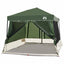 Camping Telt Sæt med tag 2 pcs Grøn Taffeta og Stof
