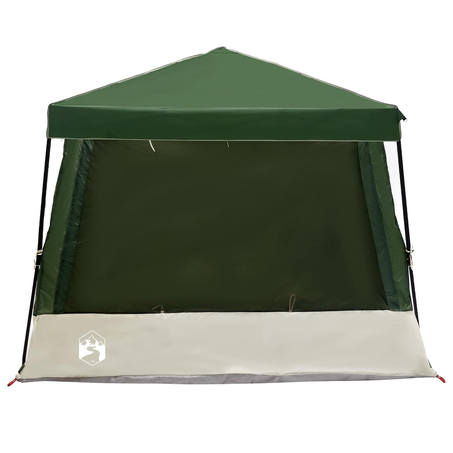 Camping Telt Sæt med tag 2 pcs Grøn Taffeta og Stof