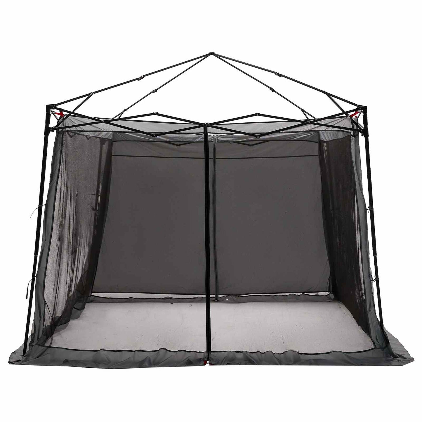 Camping Telt Sæt med tag 2 pcs Grå og orange Taffeta og Stof