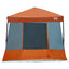 Camping Telt Sæt med tag 2 pcs Grå og orange Taffeta og Stof