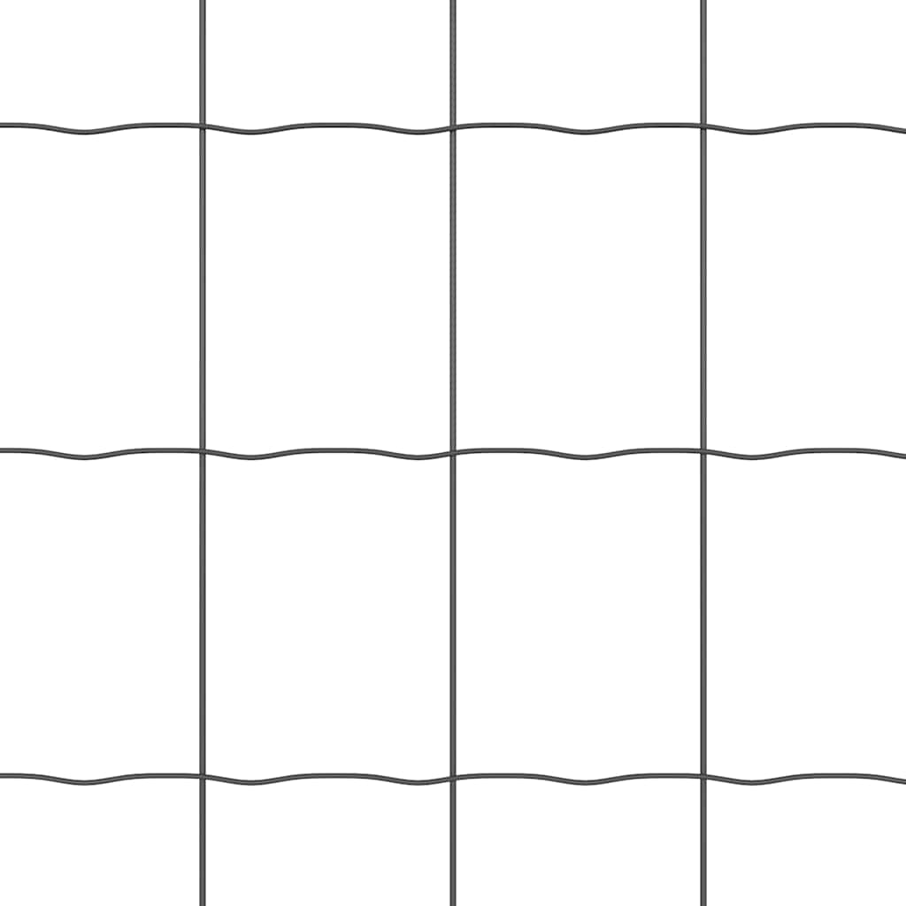 Euro Hejn Grå 0,8 x 25 m PVC-belagt jern