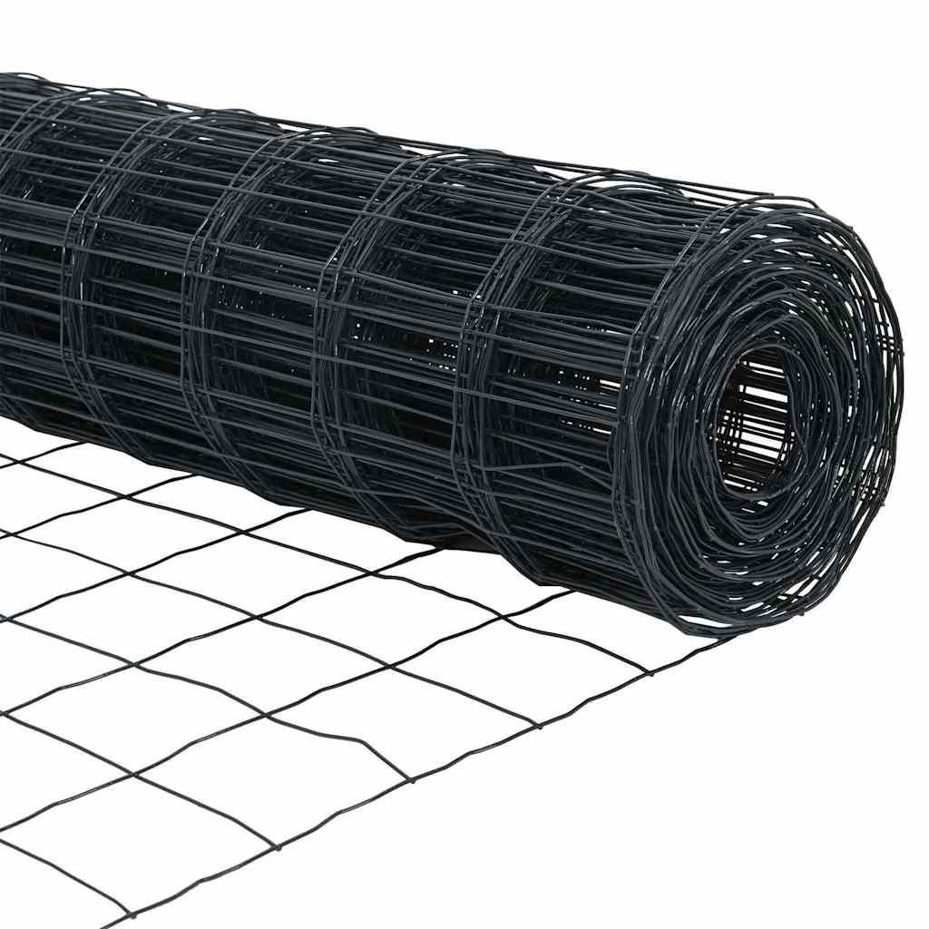 Euro Hejn Grå 0,8 x 25 m PVC-belagt jern
