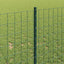 Eurohegn med stolpe 10 x 1 m PVC-belagt stål Grøn Mesh