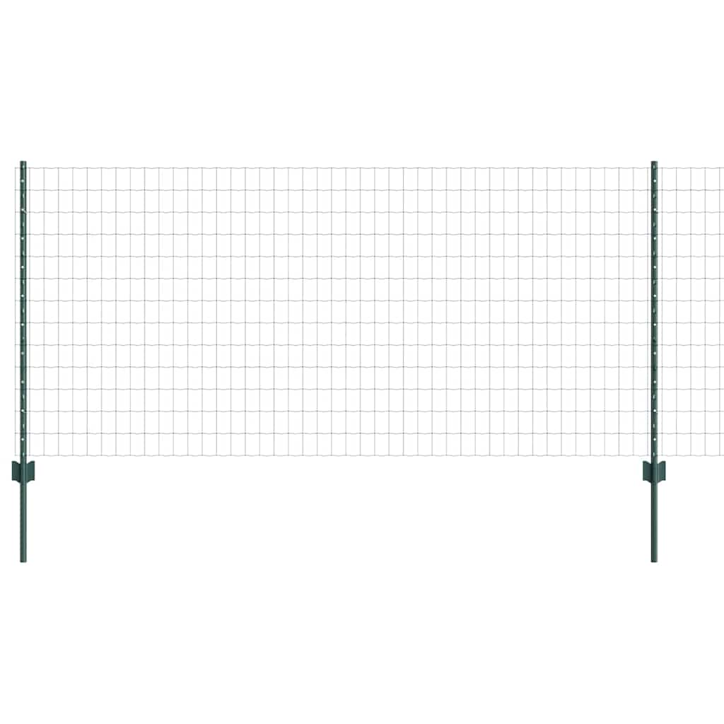 Eurohegn med stolpe 10 x 1 m PVC-belagt stål Grøn Mesh