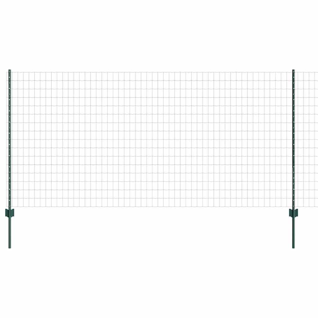 Eurohegn med stolpe 10 x 1,2 m PVC-belagt stål Grøn Mesh