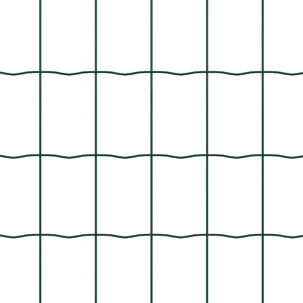 Eurohegn med stolpe 10 x 1,4 m PVC-belagt stål Grøn Mesh