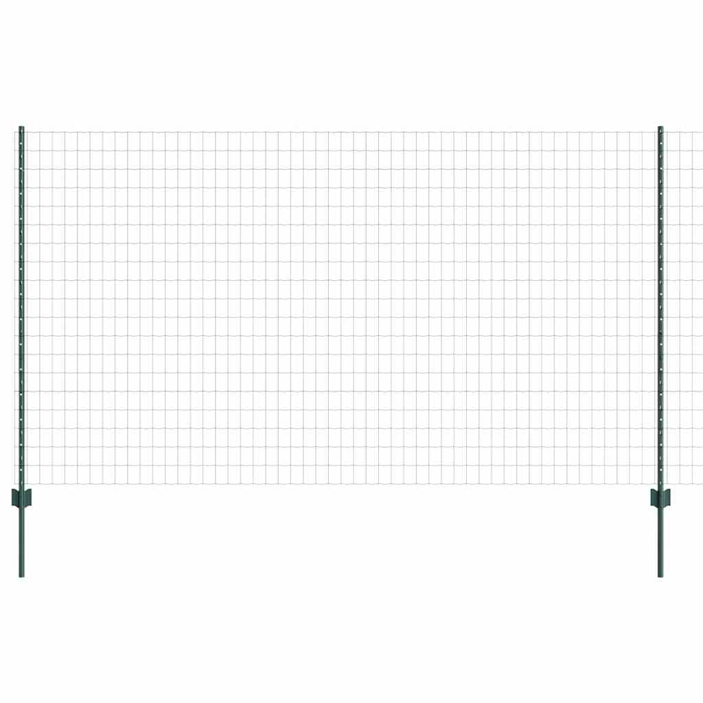 Eurohegn med stolpe 10 x 1,4 m PVC-belagt stål Grøn Mesh