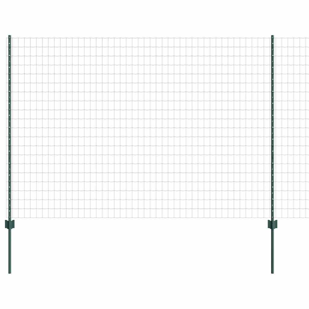 Eurohegn med stolpe 10 x 1,6 m PVC-belagt stål Grøn Mesh
