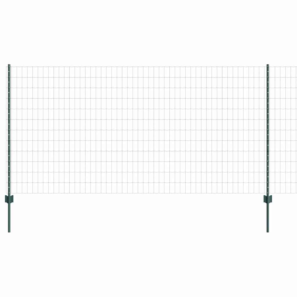 Eurohegn med stolpe 25 x 1,2 m PVC-belagt stål Grøn Mesh