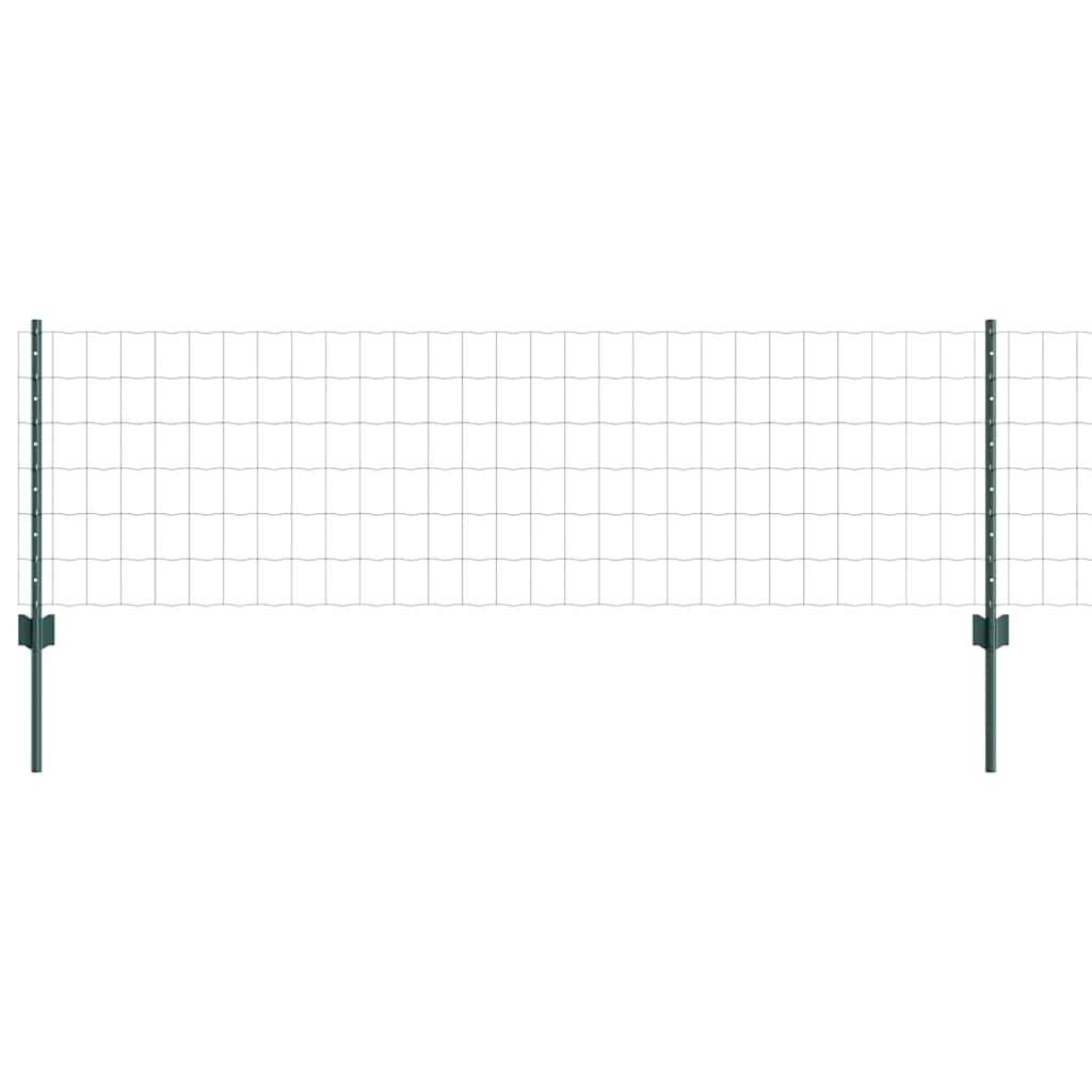 Eurohegn med stolpe 25 x 0,6 m PVC-belagt stål Grøn Mesh