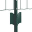 Eurohegn med stolpe 25 x 0,8 m PVC-belagt stål Grøn Mesh