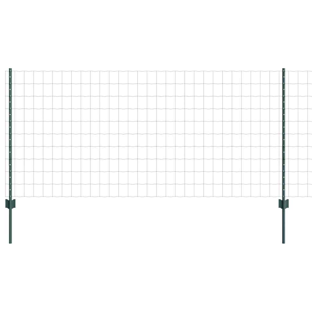 Eurohegn med stolpe 25 x 1 m PVC-belagt stål Grøn Mesh