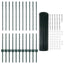 Eurohegn med stolpe 25 x 1 m PVC-belagt stål Grøn Mesh
