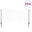 Eurohegn med stolpe 25 x 1 m PVC-belagt stål Grøn Mesh