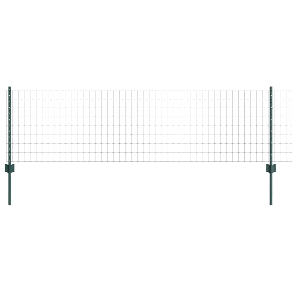 Eurohegn med stolpe 50 x 0,6 m PVC-belagt stål Grøn Mesh