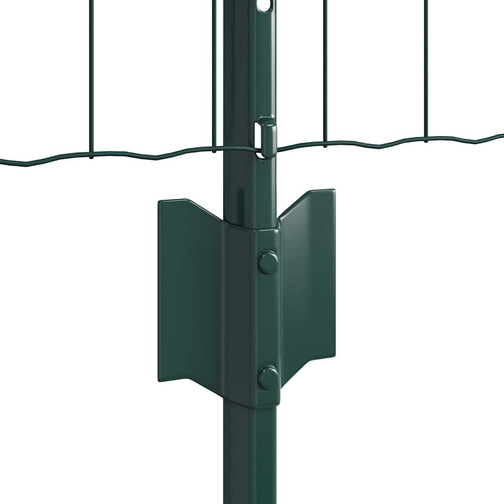 Eurohegn med stolpe 50 x 0,6 m PVC-belagt stål Grøn Mesh