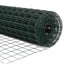 Eurohegn med stolpe 50 x 0,6 m PVC-belagt stål Grøn Mesh