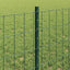 Eurohegn med stolpe 50 x 0,6 m PVC-belagt stål Grøn Mesh