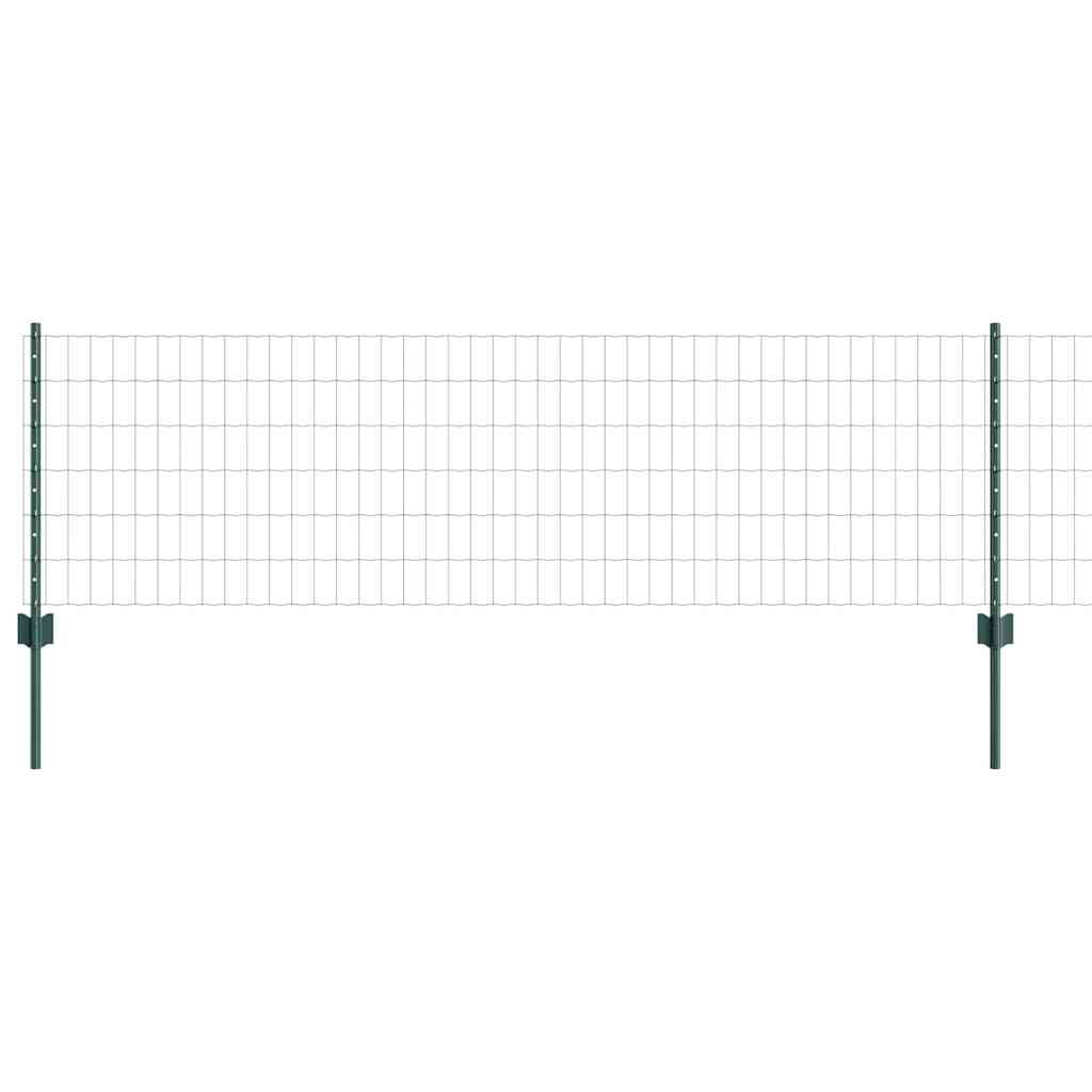 Eurohegn med stolpe 50 x 0,6 m PVC-belagt stål Grøn Mesh