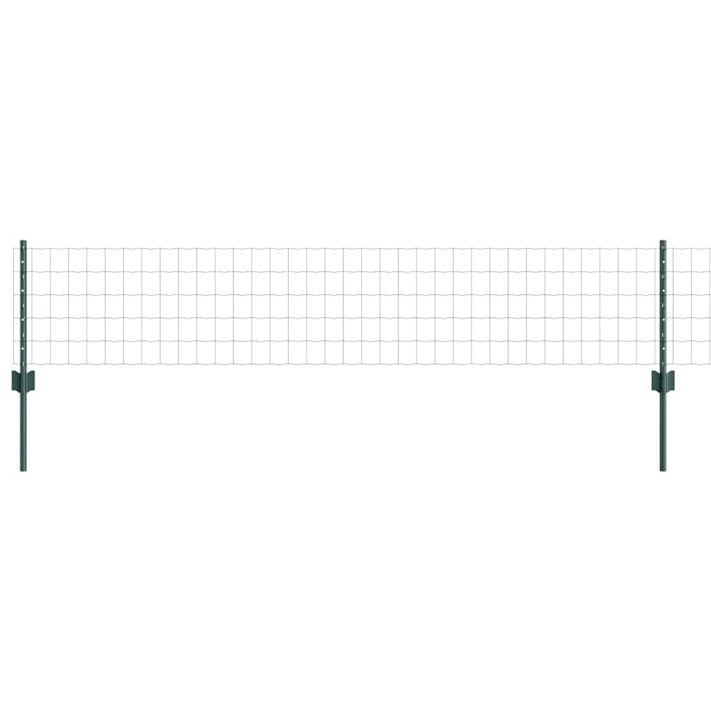 Eurohegn med stolpe 10 x 0,4 m PVC-belagt stål Grøn Mesh