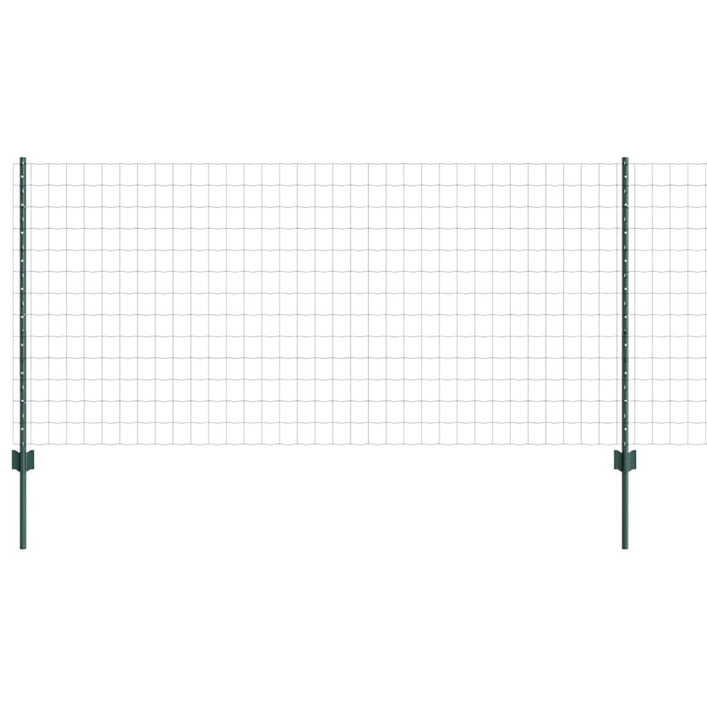 Eurohegn med stolpe 10 x 1 m PVC-belagt stål Grøn Mesh