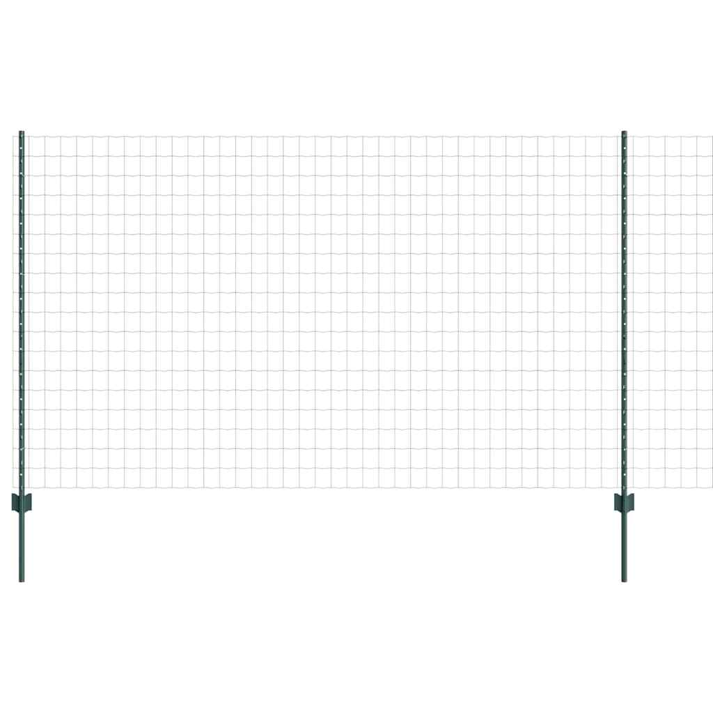 Eurohegn med stolpe 10 x 1,4 m PVC-belagt stål Grøn Mesh