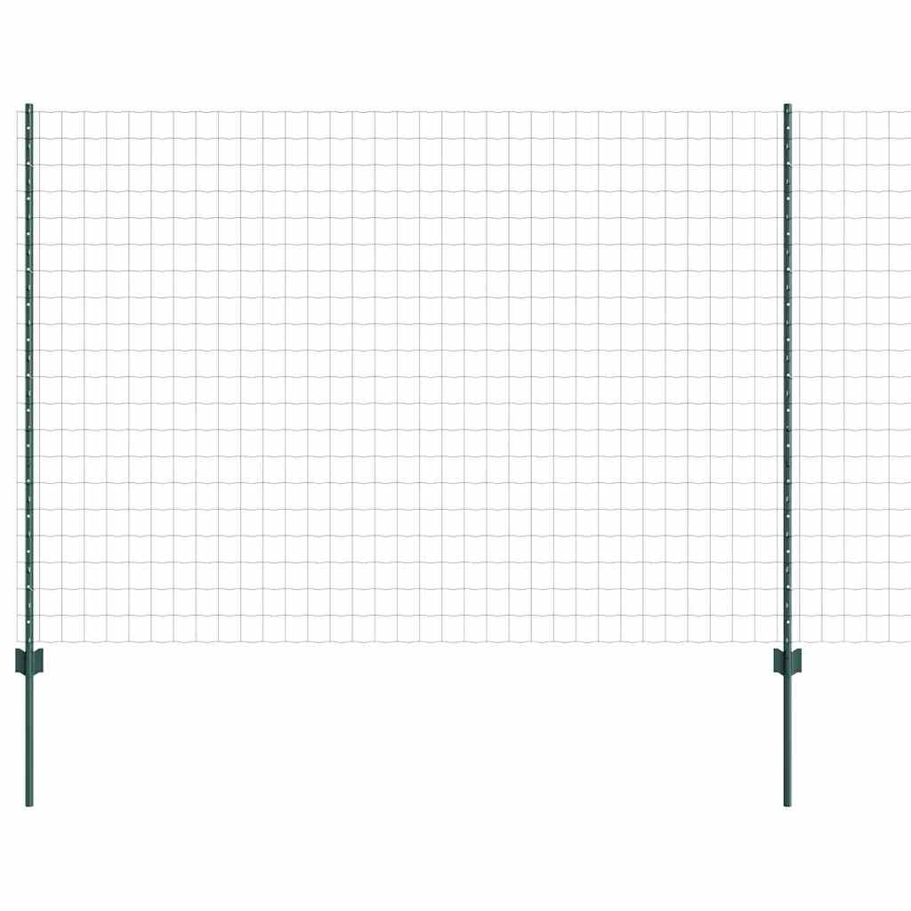 Eurohegn med stolpe 10 x 1,6 m PVC-belagt stål Grøn Mesh