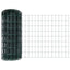 Eurohegn med stolpe 25 x 0,8 m PVC-belagt stål Grøn Mesh