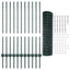 Eurohegn med stolpe 25 x 1 m PVC-belagt stål Grøn Mesh