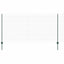 Eurohegn med stolpe 25 x 1,2 m PVC-belagt stål Grøn Mesh