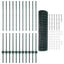 Eurohegn med stolpe 25 x 1,2 m PVC-belagt stål Grøn Mesh