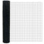 Eurohegn med stolpe 10 x 1,6 m PVC-belagt stål Grå Mesh