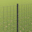 Eurohegn med stolpe 10 x 1,5 m PVC-belagt stål Grå Mesh