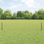 Eurohegn med stolpe 10 x 0,4 m PVC-belagt stål Grå Mesh