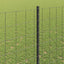 Eurohegn med stolpe 10 x 1,4 m PVC-belagt stål Grå Mesh