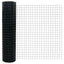 Eurohegn med stolpe 10 x 1,4 m PVC-belagt stål Grå Mesh