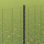 Eurohegn med stolpe 10 x 1,6 m PVC-belagt stål Grå Mesh
