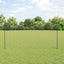 Eurohegn med stolpe 10 x 1,6 m PVC-belagt stål Grå Mesh