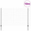 Eurohegn med stolpe 10 x 1,6 m PVC-belagt stål Grå Mesh