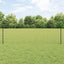 Eurohegn med stolpe 25 x 0,6 m PVC-belagt stål Grå Mesh