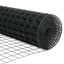 Eurohegn med stolpe 10 x 0,4 m PVC-belagt stål Grå Mesh